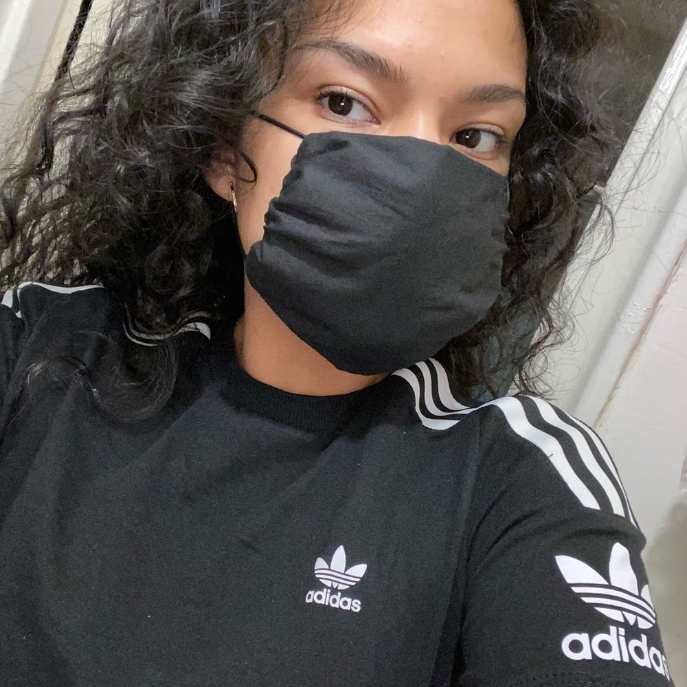 Plain black Handmade reusable mask